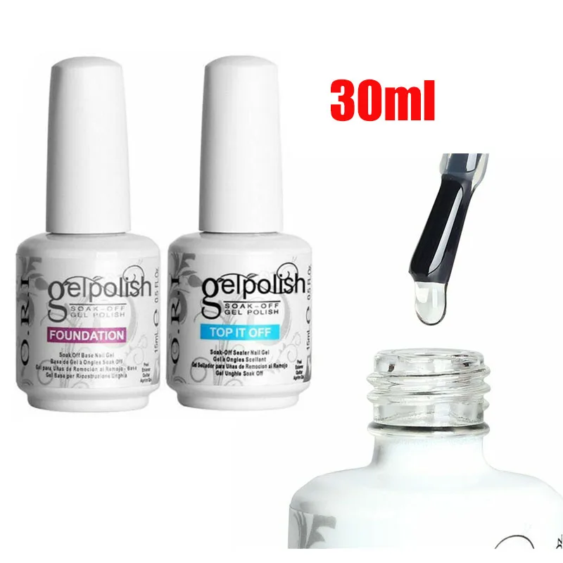 30ml Crystal Base Coat No Wipe Top Coat Matt Top Coat Tempered Top Coat Refill Package Nail Gel Polish Nail Art топ для ногтей