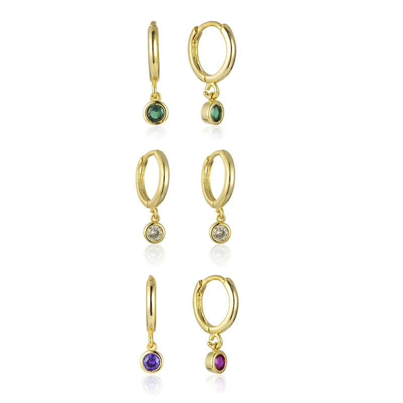 

Candy Zircon Series Earrings Simple Personality Female S925 Exquisite Elegant Fashion Focus Party Banquet Anniversary Gift
