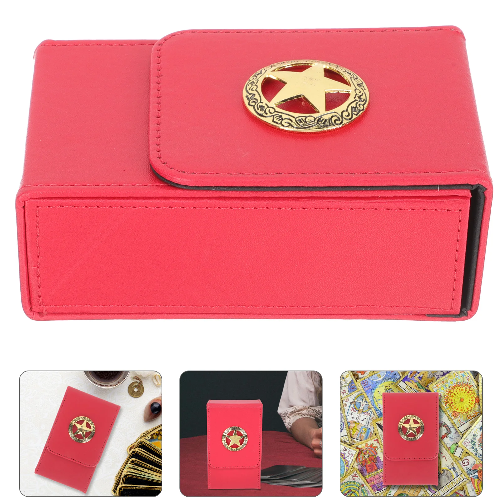 

Tarot Holder Box Deck Organizer Stand Oracle Case Storage Playing Display Treasure Keepsake Container