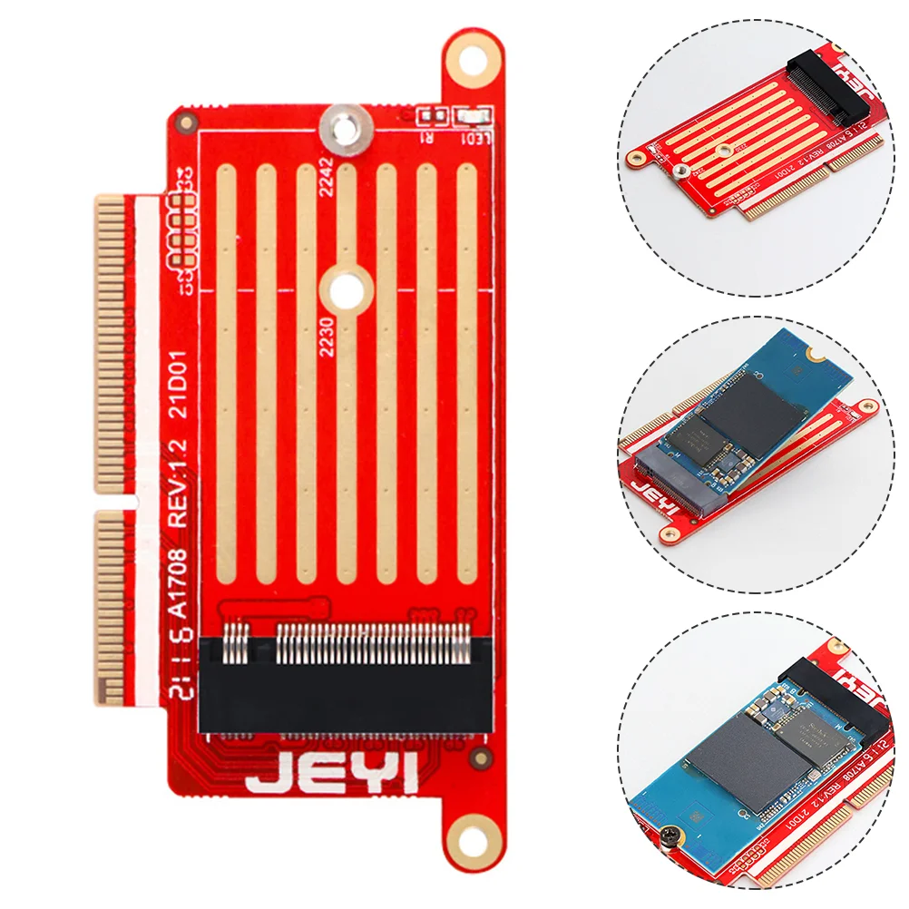 

NVME Adapter Practical Replacement Sturdy NVME Key Adapter SSD Convert Card NVME DIY Upgrade Compatible With A1708