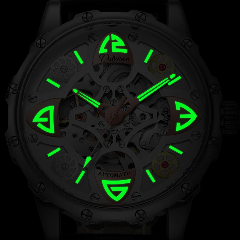 Автоматические механические мужские часы со скелетом модные лучшие брендовые