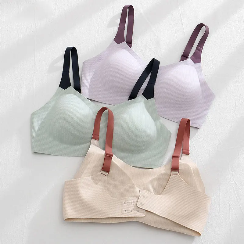 

Seamless Lingerie Push Up Bh Latex Brassiere Women's Bra Without Underwire Quality Bras For Women Nipple Cover Female Underwear