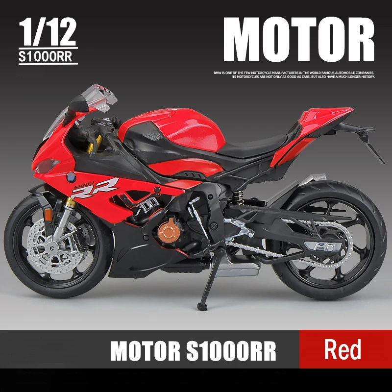 1:12 BMW S1000RR 2021 литые под давлением модели мотоцикла Коллекция игрушечных