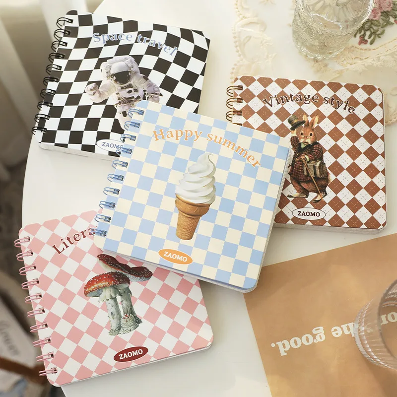

Kawaii Cartoon Spiral Notebook Journals Agenda Daily Planner Coil Notebook Mini Portable Notepad Office School Stationery