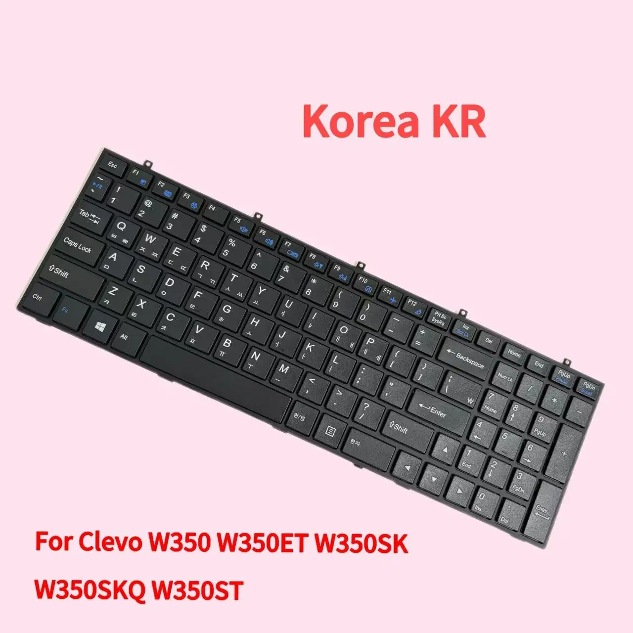 Клавиатура для ноутбука Clevo W350 W350ET W350SK W350SKQ W350ST (KR) Ремонт деталей офисного