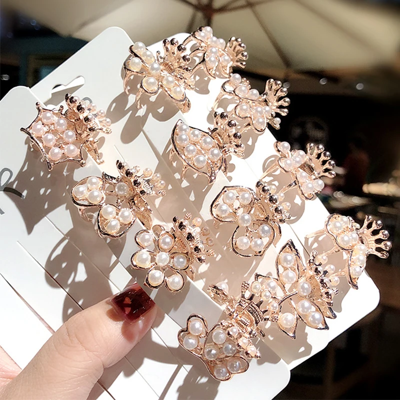 

Изысканные жемчужные металлические геометрические заколки для волос женские маленькие заколки для волос женская заколка для волос Заколк...