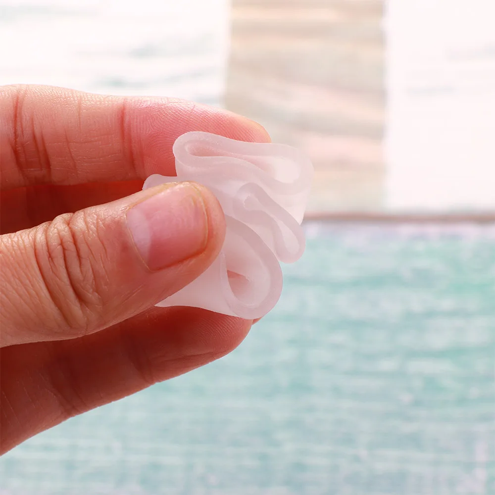 6Pcs Transparent Gel Fingers Protector Corn Corrector Hammer Toe Separator Orthotic Silicone Tube Separation Protection - купить по