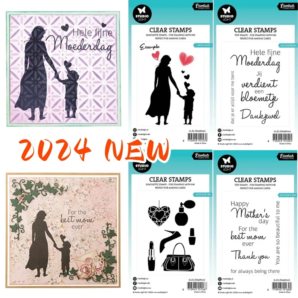 Эскиз на день матери цветы прозрачный силиконовый штамп печать для сделай сам