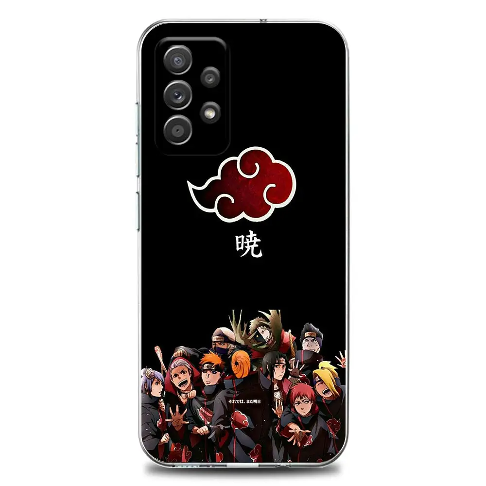 Прозрачный чехол для телефона с аниме Наруто Акацуки Итачи Учиха Samsung A01 A02 A02s A11 A12