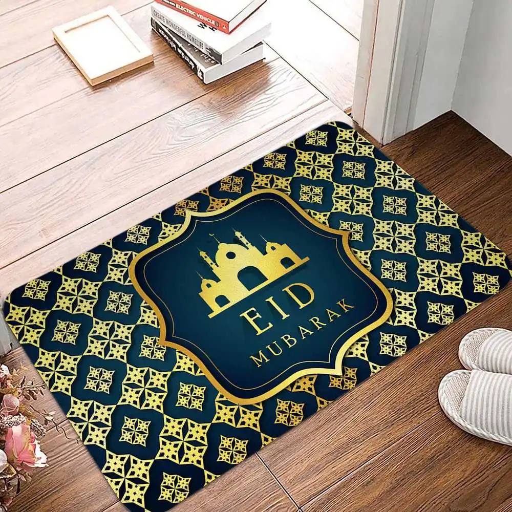 

Welcome Mat Islam Style Eid Ramadan Kareem Printed Entrance Doormat Soft Anti-slip Bedroom Balcony Area Rug Living Room Carpet