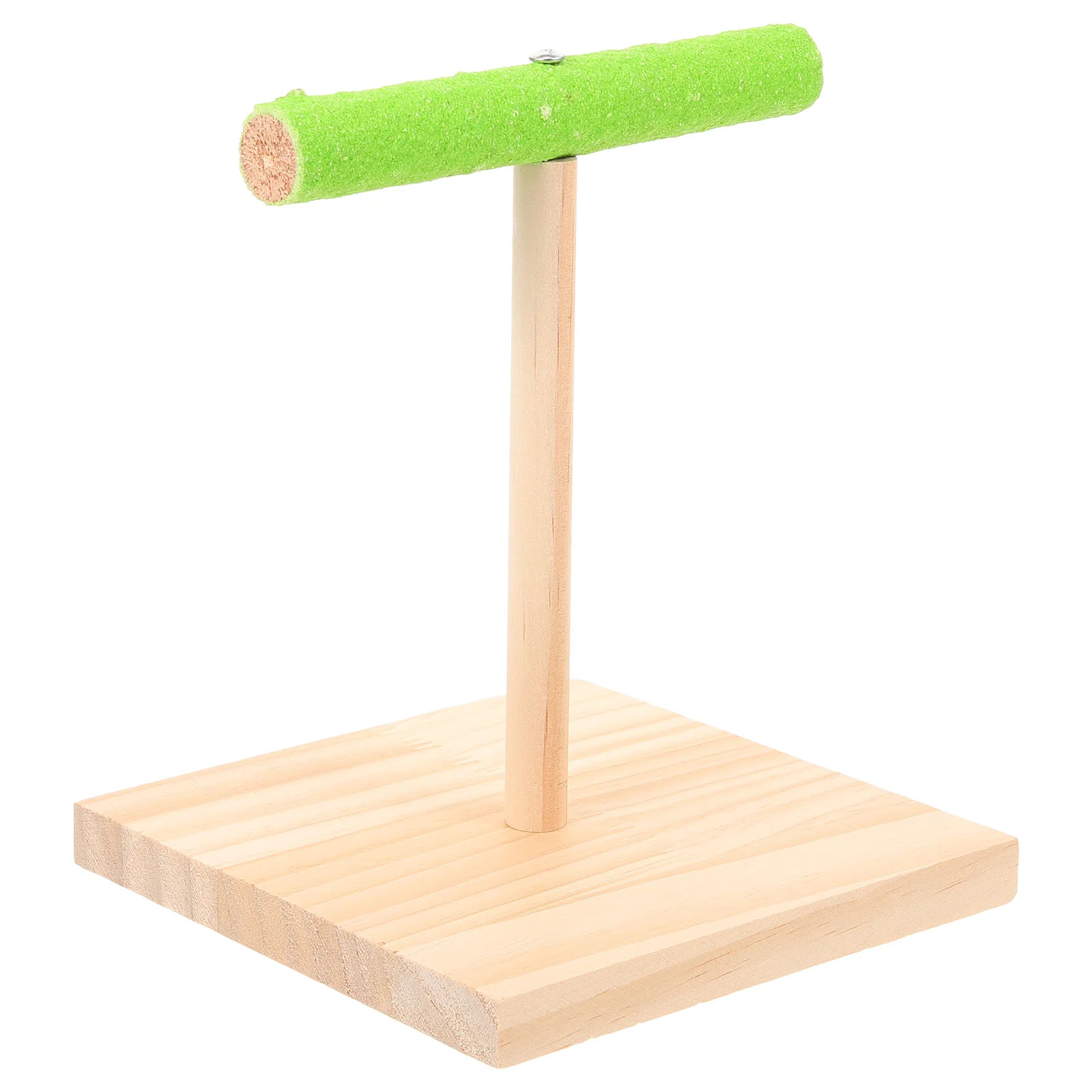 

Toy Indoor Parrot Stand Birds Tabletop Training Perch For Parakeets Wooden Office Platform
