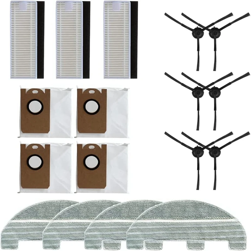 

1 Набор фильтров, накладки для швабры, пылесборники, запасные части для Proscenic M8pro