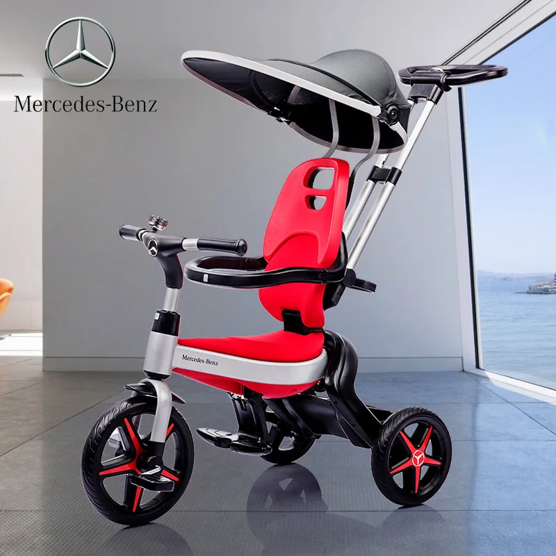 

Mercedes-benz tricycles for children, pedal bicycles for children, foldable baby strollers
