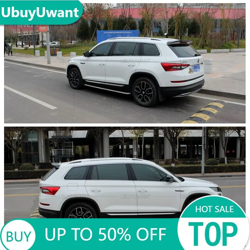 

Высококачественный спойлер UBUYUWANT нового дизайна из АБС-пластика для Skoda Kodiaq 2017, 2018, 2019, Праймер, краска для заднего багажника, задний спойлер на крышу