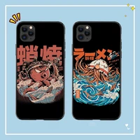 yndfcnb neko ramen japan anime phone case for iphone 11 12 13 mini pro xs max 8 7 6 6s plus x 5s se 2020 xr cover