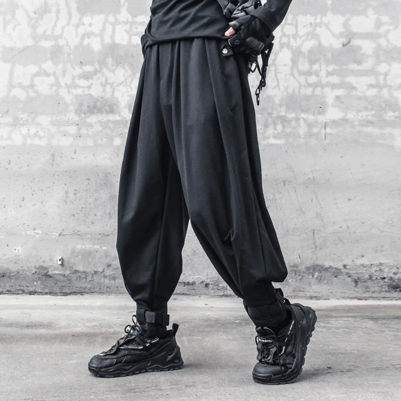 Men's Autumn Clothes New Loose Hanging Feeling Bound Foot Harun Pants Fashion Niche Design Sense Dark Trend Men's Pants