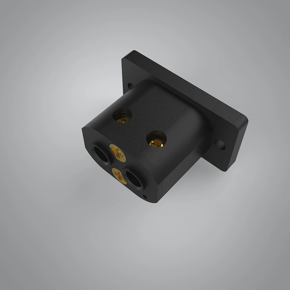 【Viborg】 VI08G Pure Copper 24k Gold Plated Plug IEC320 C7 Power Socket Connector AC 250V 2.5A Socket AC Power Outlet Connector