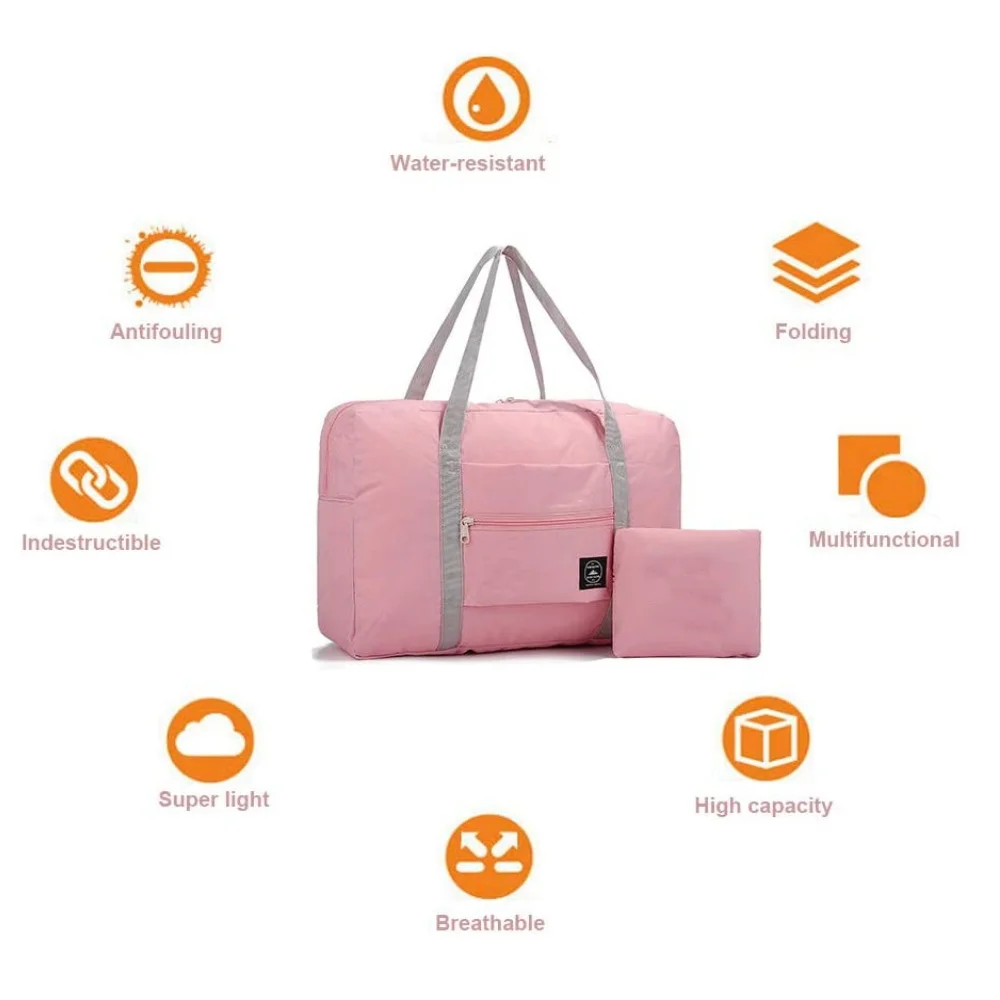 2023 Waterproof Folding Travel Bag Portable Travel Bag Handbags Men and Women New Fashion Duffle Bag Travel Luggage Storage Bags images - 6