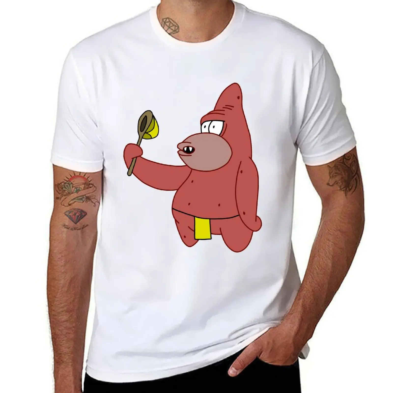 Футболка с сеткой в виде пещерного человека Патрика роскошная футболка летняя