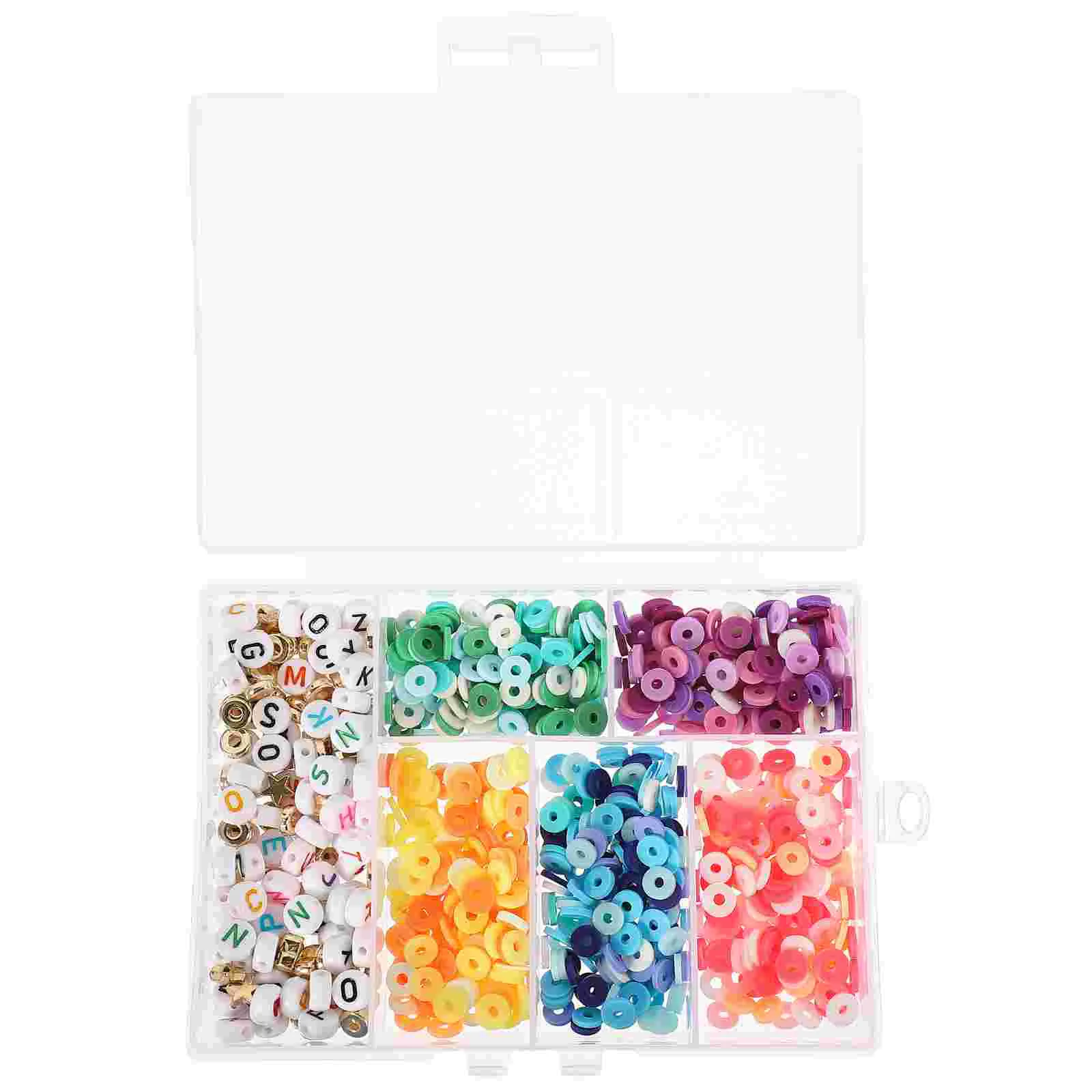 

1 Box Polymer Clay Beads Clay Beads Kit Letter Beads Beads For Bracelets Making Claybeads for Necklace Making Necklace Decor