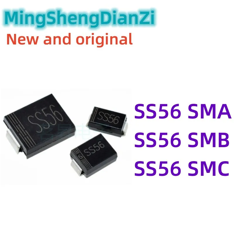 20 шт., SS56 SMC SMB SMA SK56 SMD SS560 5A 60 в, фонарь диода Шоттки, новый и оригинальный