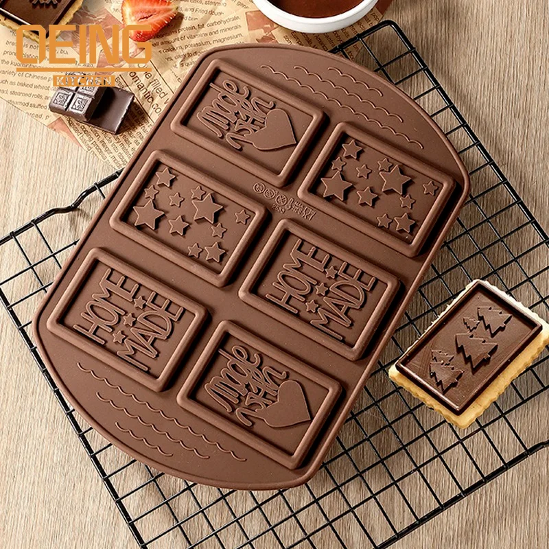 

Silicone Chocolate Baking Mold Creative Handmade Multi-Pattern for Kitchen Biscuit Cakes Dessert Bakeware Decorating Tools