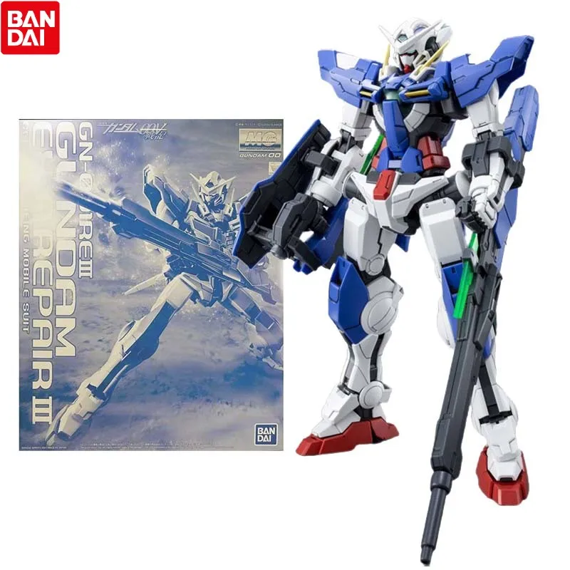 

Набор моделей Bandai Gundam, аниме-фигурки MG 1/100 GN-001/REIII Exia Repair III, фигурки героев из оригинального аниме Gunpla, игрушки для детей