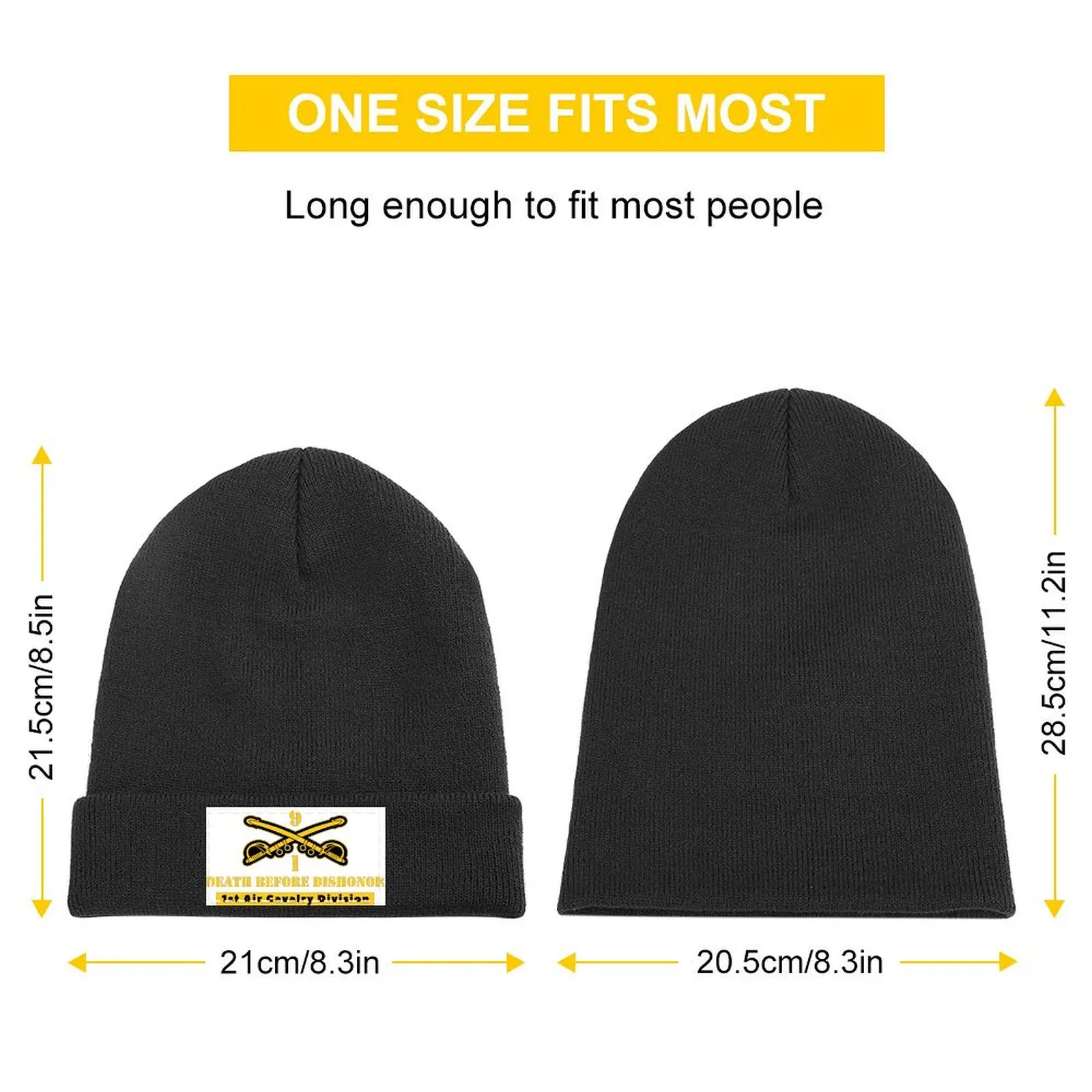 DEATH BEFORE DISHONOR/1st Cavalry DivisionCap Вязаная кепка в стиле милитари Мужская для косплея Wild Ball
