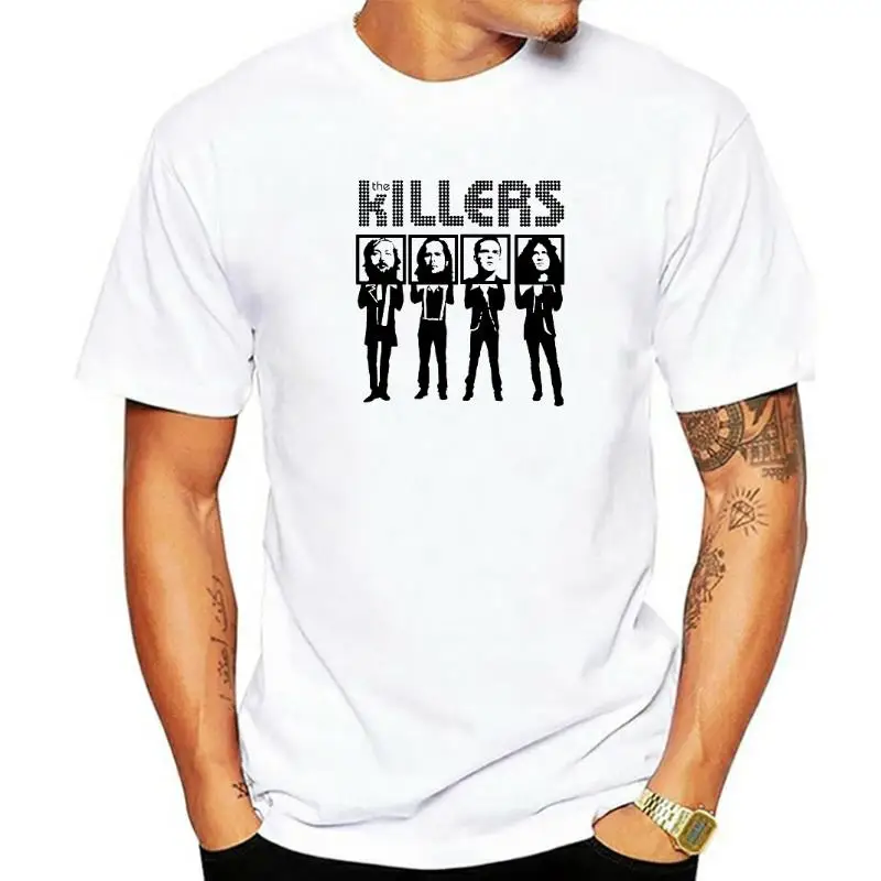 

Men's The Killers Punk Rock Hipster Band T-Shirt S Fashion Unisex Men And Tshirt Funny Men Tops Tees T Shirts Cotton Custom