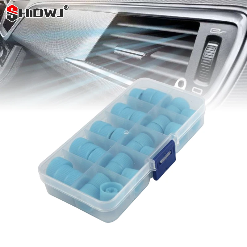 

30 шт. Пылезащитная крышка клапана обслуживания высокой/низкой боковой трубы кондиционирования воздуха замена крышки автокондиционера