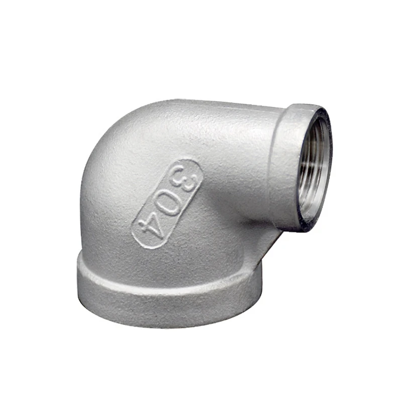 

1/8" 1/4" 3/8" 1/2" 3/4" 1" 1-1/4" 1-1/2" NPT Female Thread 304 Stainless Steel 90 Degree Elbow Reducer Pipe Fitting Connector