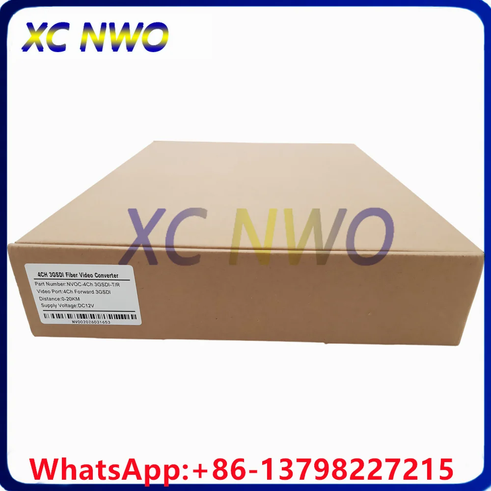 Фото 4-канальный передатчик 3G SDI SM, симплексный, 3G BIDI LC 20 км, коннектор, европейское зарядное устройство, настольный оптический трансивер. №5