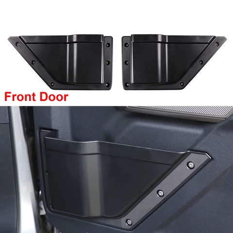Автомобильный карман для хранения передней двери для Ford Bronco 2021 2022 2023 2/4 двери боковые вставки Органайзер Коробка лоток контейнер