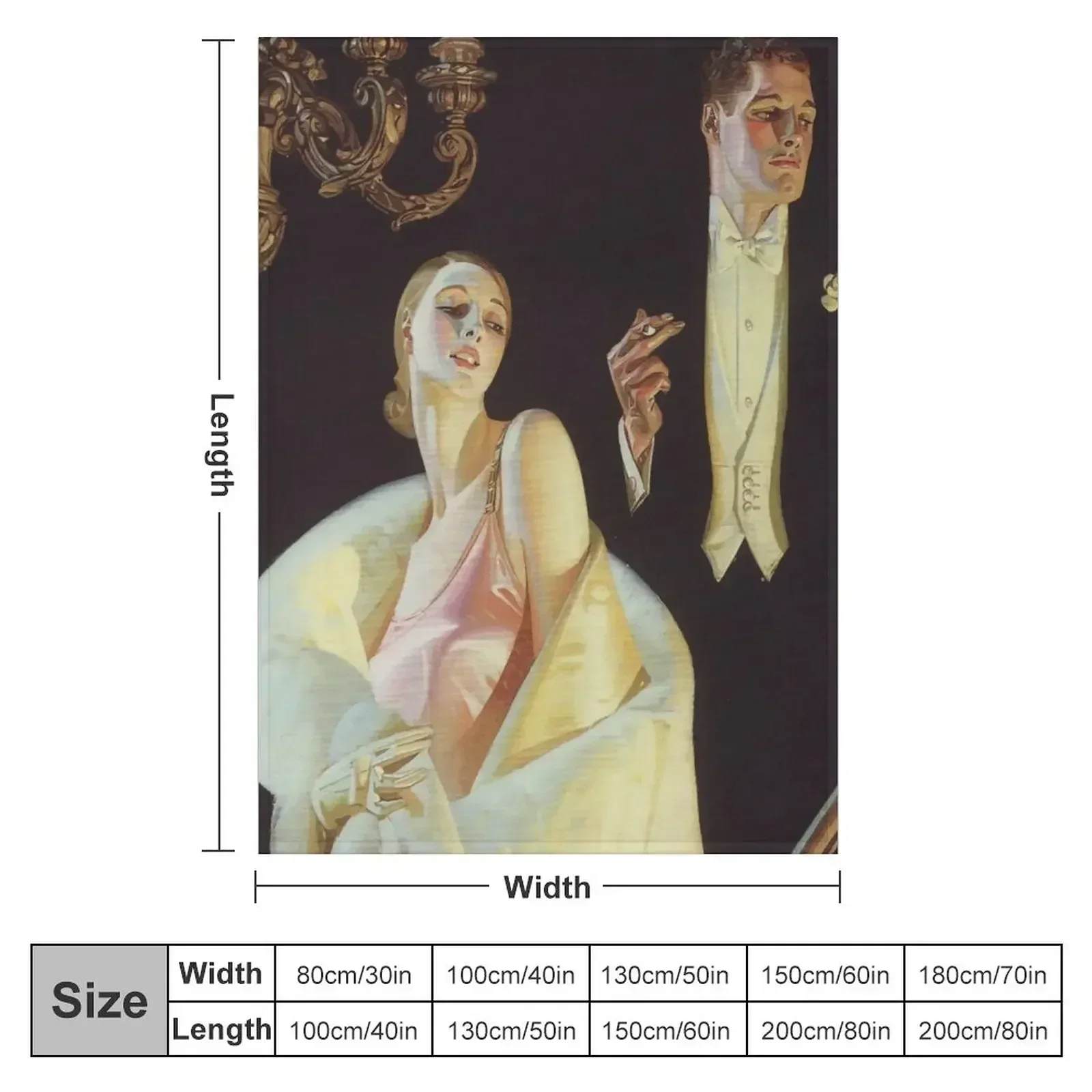 Пара спускающих лестнице от J.C. Leyendecker одеяло винтажные роскошные одеяла