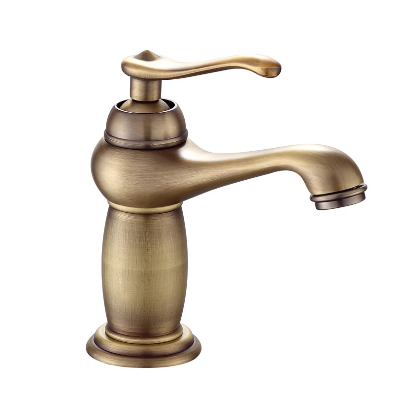 

Bathroom Basin Faucet Antique Brass Mixer Solid Copper Luxury Europe Style Tap Taps