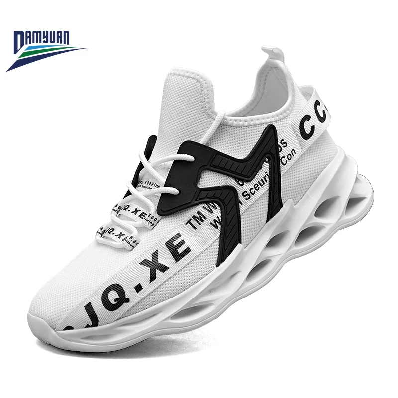 

2022 Men Sneakers Plus Size Casual White Mesh Breathable Trainers Shoes Outdoor Sports Fashion Women Spring Shoes Dropshipping