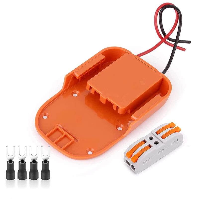 

Power Wheels Battery Adapter for Ridgid AEG 18V Hyper Li-Ion Battery DIY Dock Power Connector Battery Converter