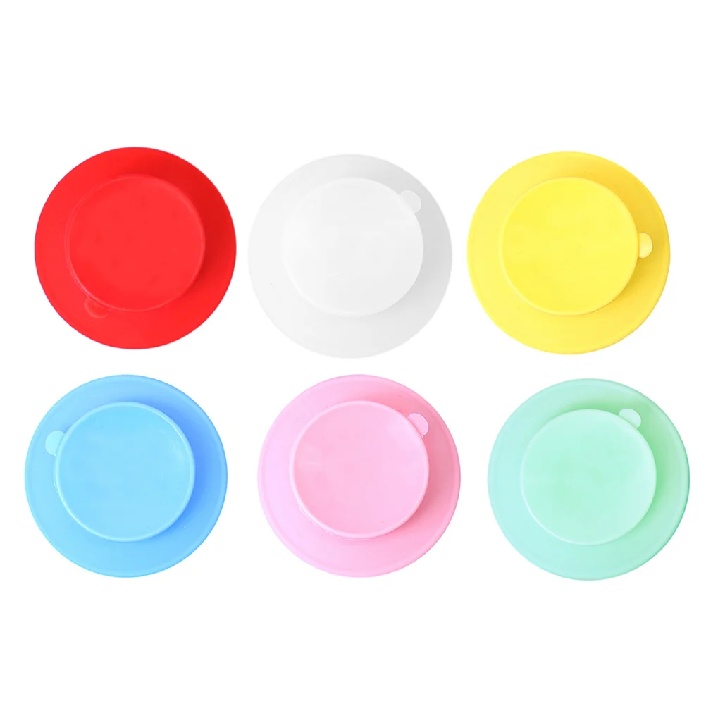 

10pcs Suction Bowl Base Double Sided Suction Bowl Bottom Fall Bowl Pad for Toddler Tableware Supplies ( )