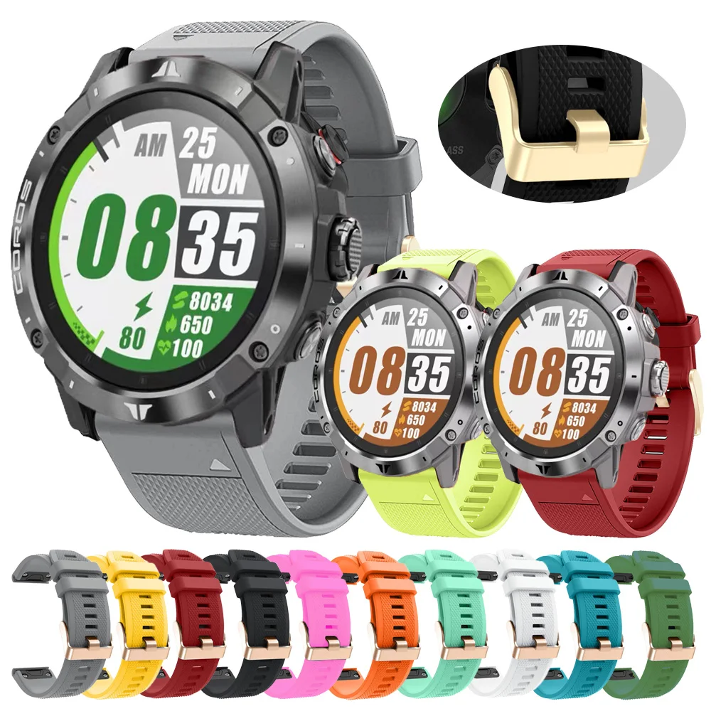 

Replacement QuickFit Watch Band Strap For COROS VERTIX 2/VERTIX Silicone Wristband Accessories Watchband For Garmin Fenix 7 7X