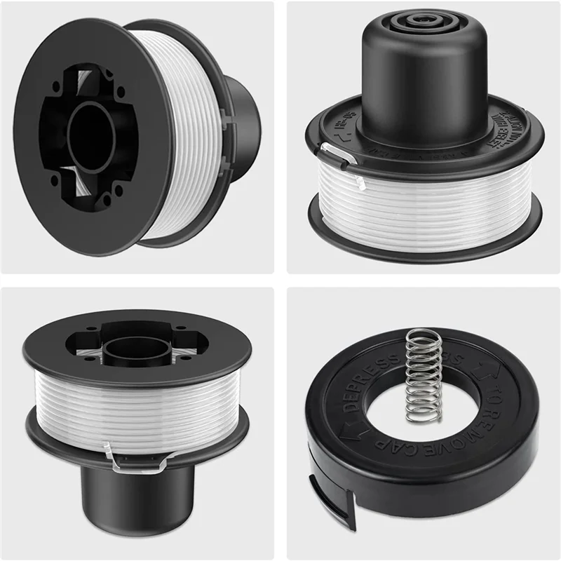 A6226-XJ катушка для газонокосилки совместима с Black + Decker замена GL250 GL310 модели крышкой