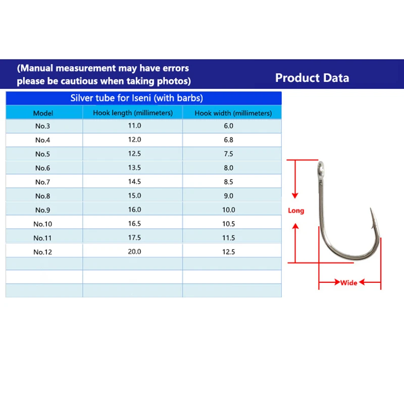100 шт. рыболовные крючки из высокоуглеродистой стали
