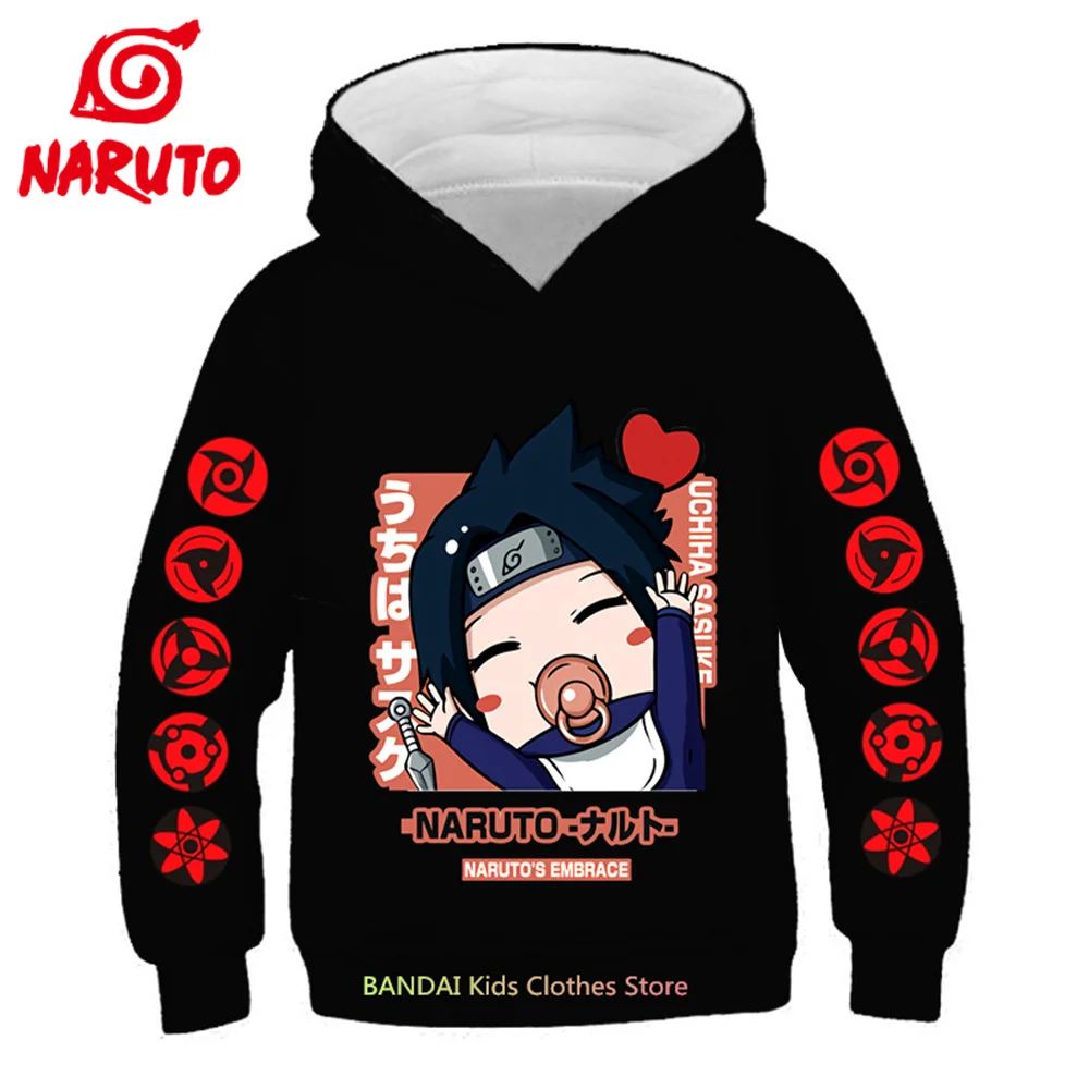 

New Japanese Anime Kakashi Children's Sweatshirt Boys Naruto Hoodie Fashion Street Hoodie Boy's Shirt Autumn