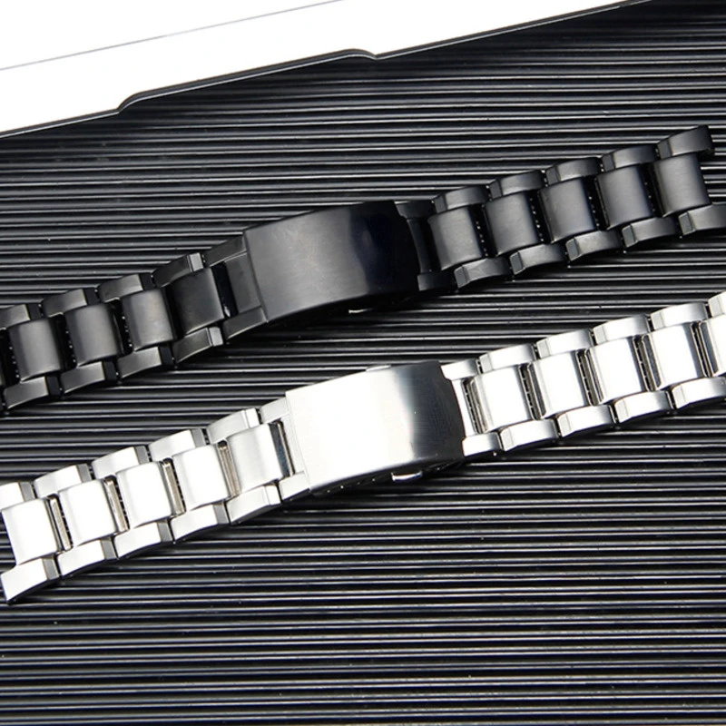 High Quality Stainless Steel WatchBands For Casio SGW-100 SGW100 Watch Accessories Fashion Durable Black Silver Wrist Strap Band