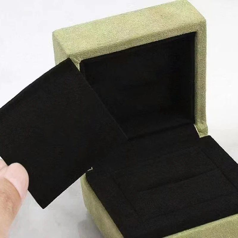 Brand Nice Quality Design Double Ring Box Exquisite Pendant Necklace Jewelry Gift Display Packaging Case