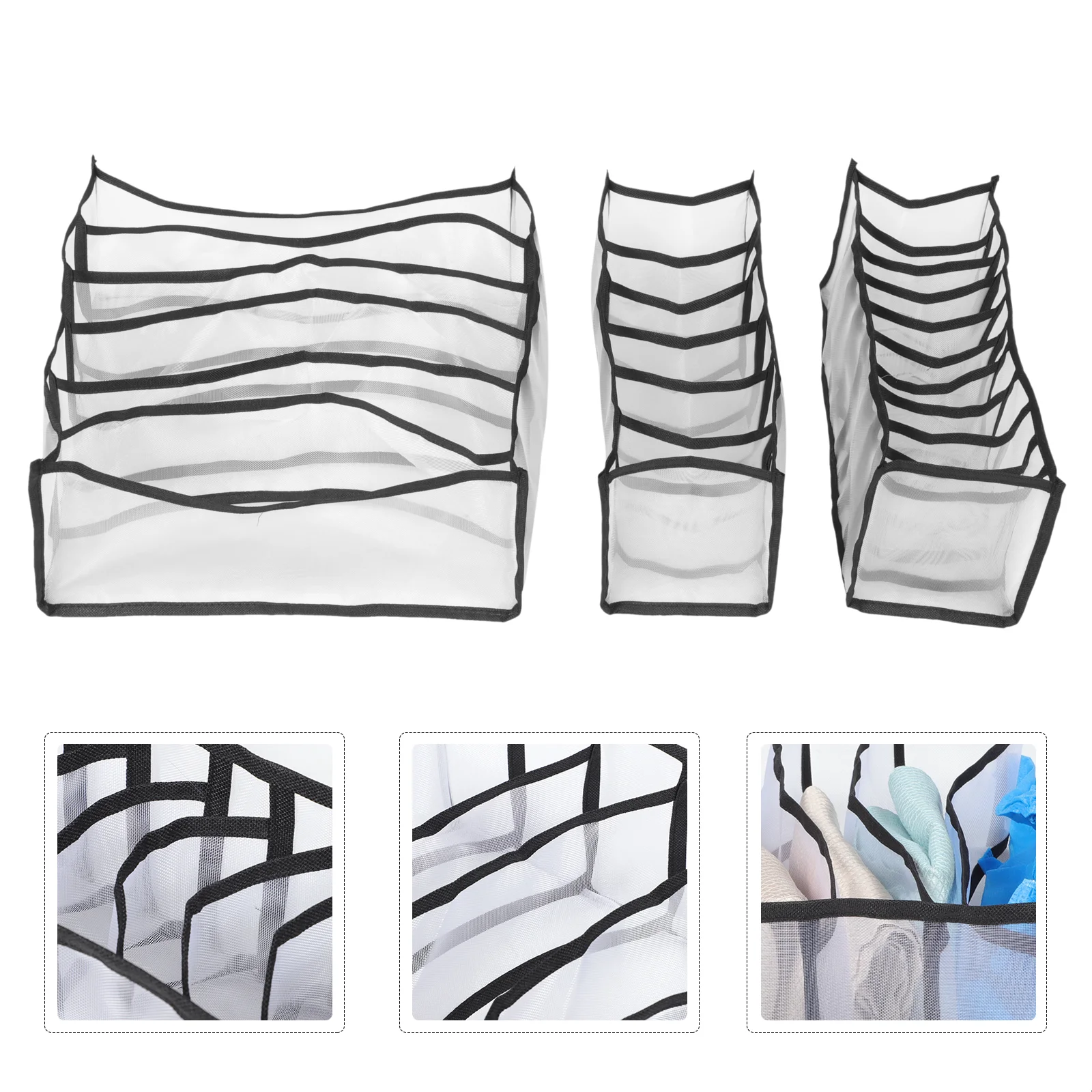 

Storage Box Drawer Sock Container Case Wardrobe Organizers Organizer Closet Bins Dresser Holder Socks Snack Desk organizer