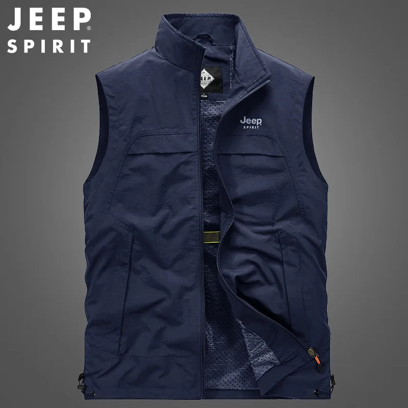 Мужской уличный кардиган JEEP SPIRIT Легкий Повседневный свободный жакет Спортивная