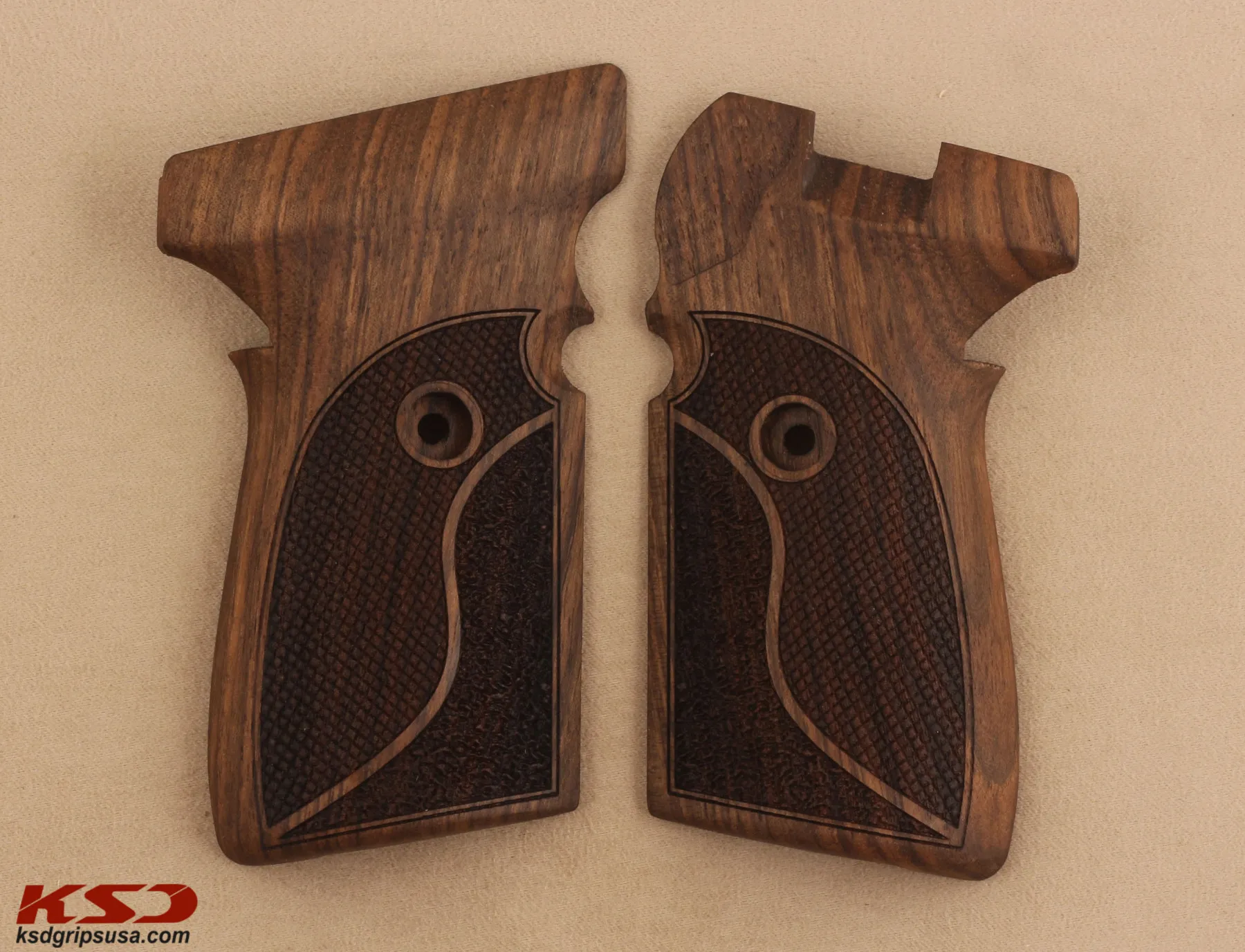 

Ksd Sig Sauer P239 Model Compatible Walnut Grip for Replacement (with Half Pattern)