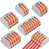 mini fast wire cable connectors universal compact conductor spring splicing wiring connector push in terminal block222 412 led
