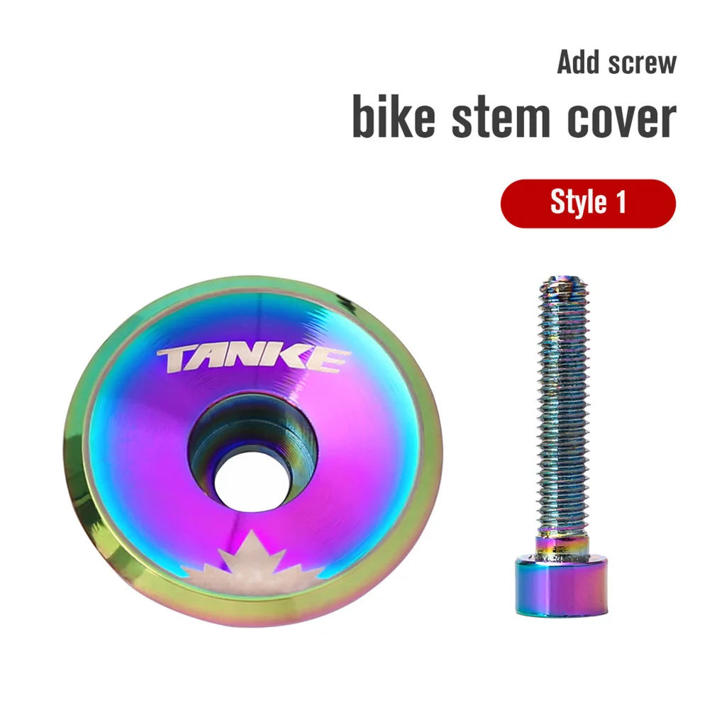 

Bicycle Headset Top Cap Aluminium Stem Top Cap Bolt Fits For 1-1/8\\\" Steerer Fork Tube Cover MTB Bike Accessories