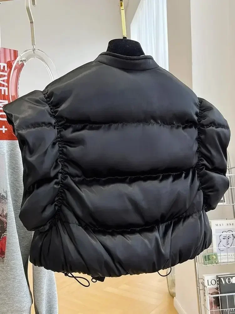 Новая популярная хлопковая куртка на белом утином пуху в жилетке женские куртки